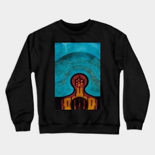 Cyan Wave Crewneck Sweatshirt